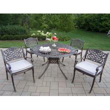 Oakland Living Capitol 48 Inch Mississippi 5pc Dining Set W/ Cushions