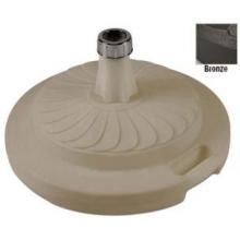 FiberBuilt Outdoor Umbrellas Plastic Umbrella Base Round Bronze