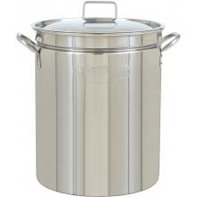 Bayou Classic Pots With Vented Lid 44 Quart Stainless Steel Stock Pot