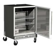 Alfresco Compact Refrigerator Open View (Caster Kit Sold Separately)