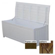 Eagle One Recycled Plastic Brisbane Curved Top Deck Box Diamond Pattern - Brown