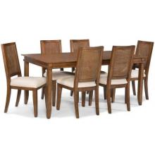 Home Styles Jamaican Bay 7 Piece Dining Set - Soft Mahogany - 5535-319