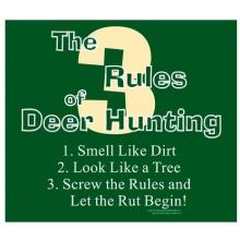 3 Rules Deer Hunting Apron