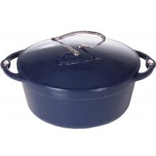 Lodge Dutch Ovens L Series 6 Quart Enamel Cast Iron Dutch Oven, Liberty Blue - E6D30