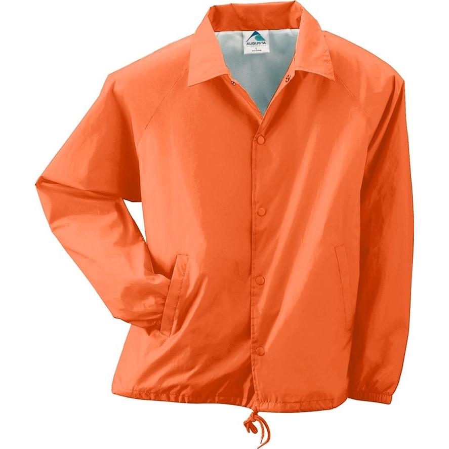 Augusta Nylon Lined Coach Jacket Small - Orange