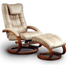 Mac Motion Recliner Chair With Ottoman Mocha Colored - 82-639-08-103