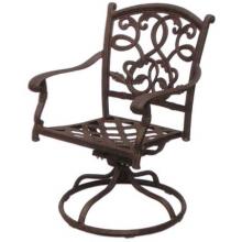Darlee Santa Monica Cast Aluminum Swivel Rocker Chair With Cushion