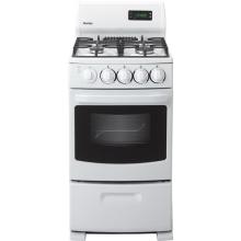 Danby Ranges 20 Inch With Electronic Ignition And Glass Door Gas Range White - DR2099WGLP
