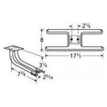 Stainless Steel H Twin, Centered, 2.25 Inch Offset Burner 10902-73602