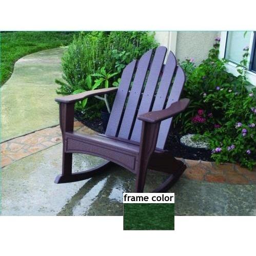 Eagle One Recycled Plastic Adirondack Rocker - Green Eagle One Recycled Plastic Adirondack Rocker - Green