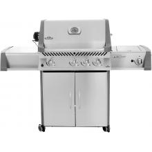 Napoleon Prestige I P450RSIBPSS Propane Gas Grill On Cart With Side Burner