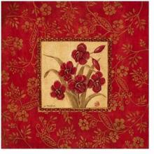 Orchids In Red Poster Print