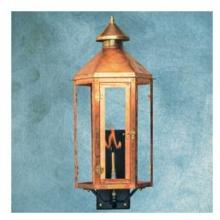 Legendary Lighting Neptune 1 Copper Natural Gas Light With Wall Bracket And Electronic Ignition