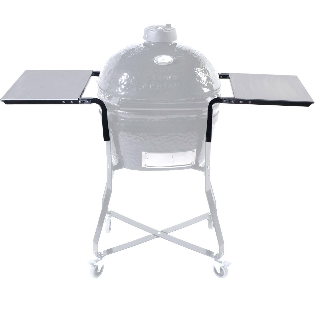 Pair Of Primo Stainless Steel Side Tables (Fits Junior Oval)
