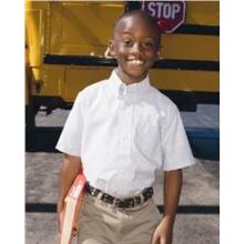 French Toast School Uniform Boys Short Sleeve Oxford Shirt 5/6 - White