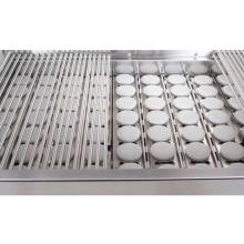 Ceramic Moon Rocks and Briquettes with Stainless Tray