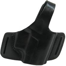 Bianchi 5 Black Widow Leather Holster, Plain Black, Size 10, Right Hand