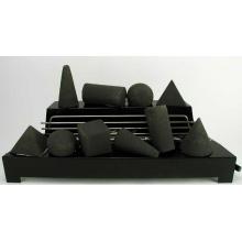 Rasmussen 30 Inch Black ALTERNA Vent Free Natural Gas FireShapes With Black Chassis And Remote Ready Safety Pilot Control