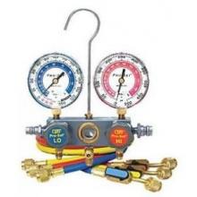 CPS Products R12 And R134a Pro-Set Aluminum Block Manifold Gauge Set With Hoses