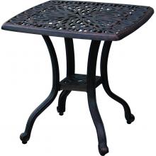 Darlee Elisabeth Patio End Table - Antique Bronze