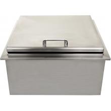 BBQ Guys Drop-In Ice Bin Cooler With Condiment Holder
