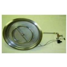 HPC 19 Inch Propane Gas Stainless Steel Fire Pit Kit With 12 Inch Burner And Push Button Ignition