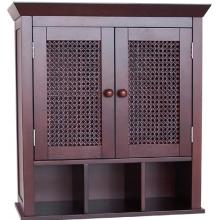 Elegant Home Fashions Cane 2 Doors Wall Cabinet W/cubbies 6018