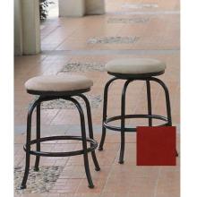 International Caravan Swivel Bar Stools - Red Set Of 2 - 3413-Cred