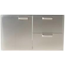 BBQ Guys 300H Series 36 Inch Single Door & Double Drawer Combo