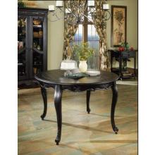 Powell Furniture - Hills Of Provence Antique Black Over Terra Cotta 48 Inch Dia Round Solid Top Dining Table - 896-413