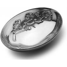 Wilton Armetale Cherry Blossom 13 Inch Oval Bowl - Polished - 462244