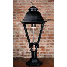 Gaslite America GL3000 Cast Aluminum Manual Ignition Natural Gas Light With Dual Mantle Burner And Pedestal Mount