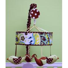 My Baby Sam Crib Mobile - Lime Paisley Splash
