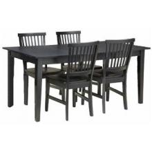 Home Styles Arts And Crafts 5 Piece Dining Set - Ebony - 5181-318