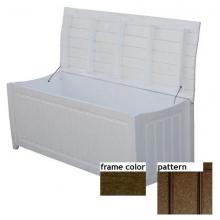 Eagle One Recycled Plastic Brisbane Curved Top Deck Box New England Pattern - Brown