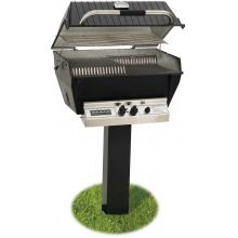Broilmaster P3-XFN Premium Grill On Black In-Ground Post