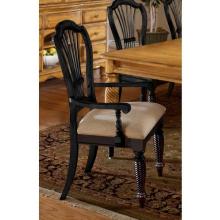 Hillsdale Wilshire Side Arm Chair- Set Of 2 - Rubbed Black - 4509-805