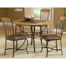 Hillsdale Lakeview Dining Set Round Table With Wood Chairs 5 Pieces - 4264DTBRDCW