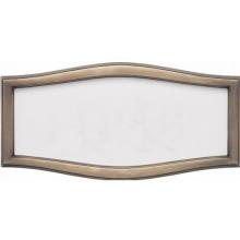 HouseMark Series Large Roundtangle Address Plaque - White W/ Antique Bronze