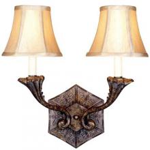 World Imports Claiborne Collection Wall Sconce Two-Light Fixture In French Bronze Finish - 2 Bulbs - 3162-63