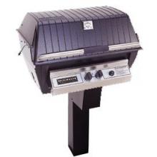 Broilmaster P3SN Super Premium Natural Gas Grill On Black In-Ground Post