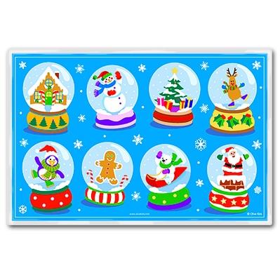 Olive Kids Laminate Placemat - Snow Globe