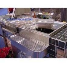 BBQ Guys Cold Buffet With Four Buffet Pans Built In 