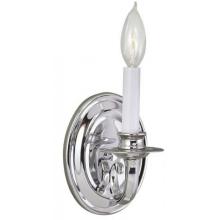 World Imports Wall Sconce Single Light Fixture In Silver Oxide Finish - 1 Bulb - 3201-08