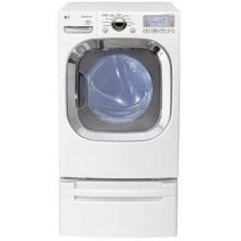 LG Dryers 7.4 Cu. Ft. Ultra Capacity With SteamDryer Cycle And LCD Display Gas Dryer, White - DLGX3002W