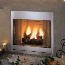 Monessen ODGR500NV Al Fresco Series 42-Inch Outdoor Radiant Vent-Free Natural Gas Fireplace - Stainless Steel
