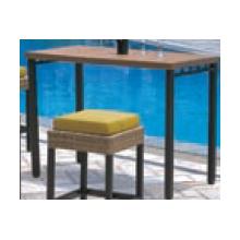 Alfresco Home Mackinac 48 Inch Rectangular Bar Height Apartment Table