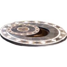 Alfresco Home Galileo 48 Inch Round Beverage Cooler/Fire Pit Table Top