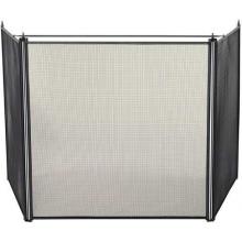 UniFlame 81 Inch Black Oversized Three Panel Stove Screen