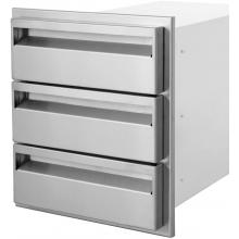 Aspen Series Triple Access Drawer Side View